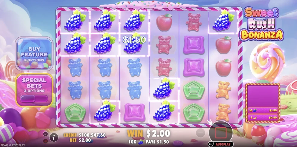 Sweet Rush Bonanza demo